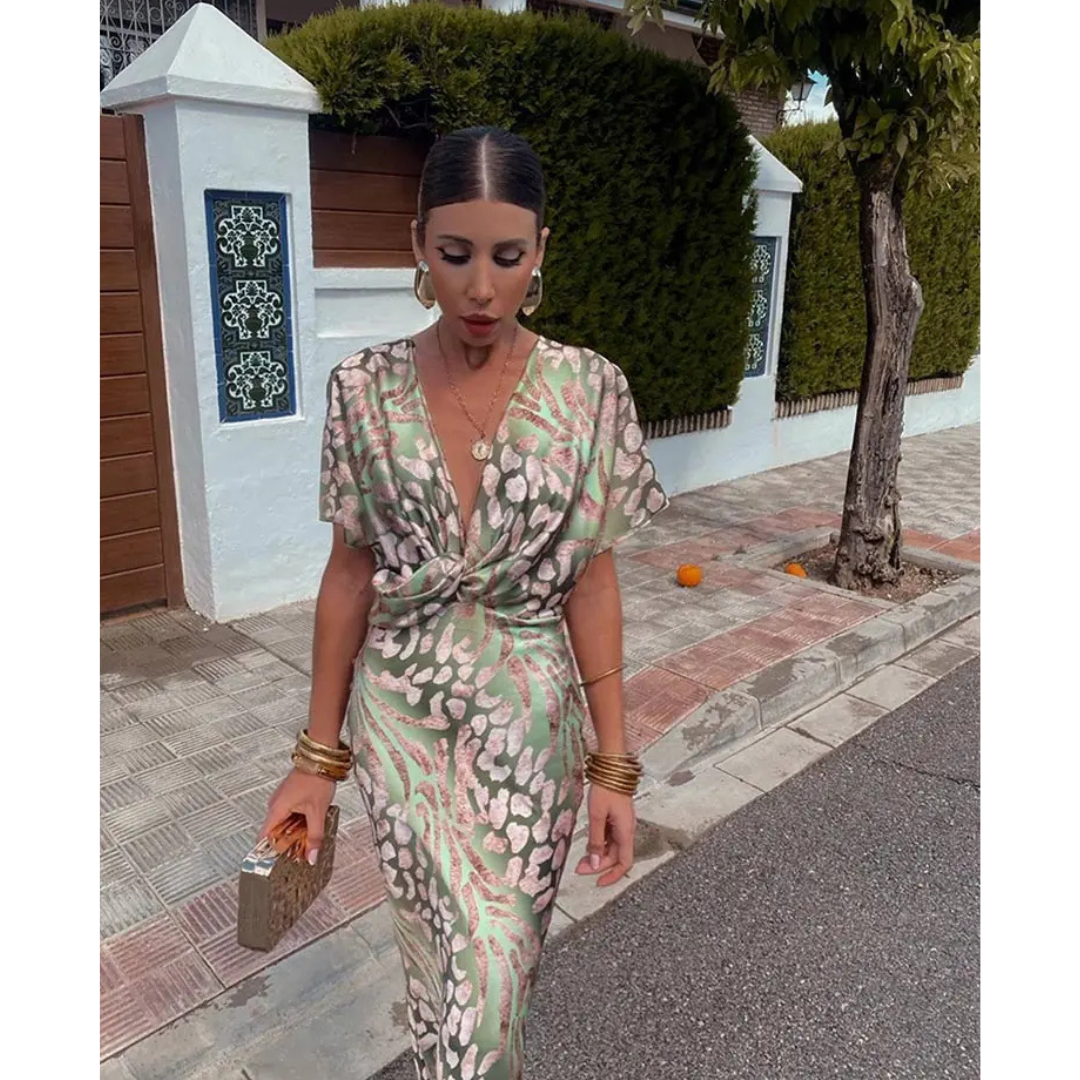 Cosima - Damenkleid mit V-Ausschnitt