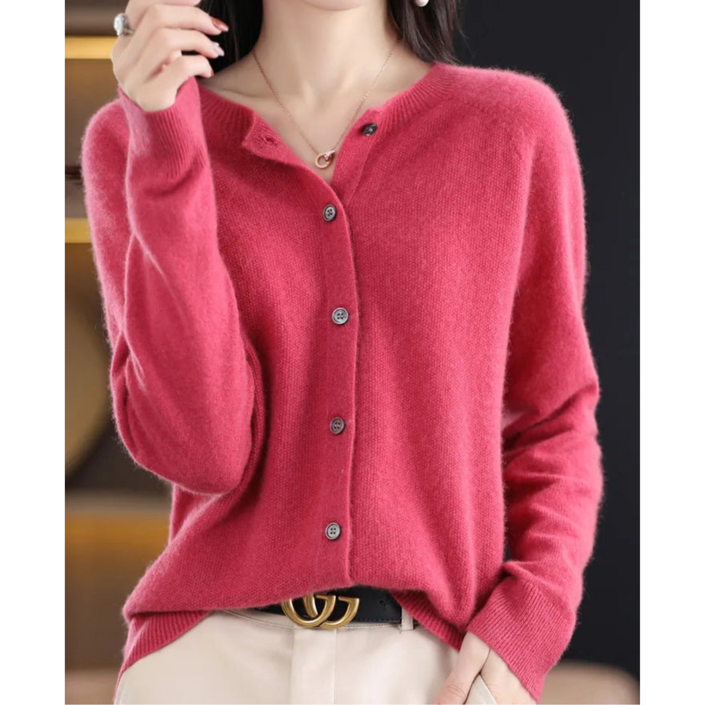Olivia - Cardigan aus weicher Kaschmirwolle