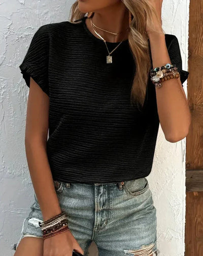 Weiches Baumwoll-Damen-T-Shirt – Élodie