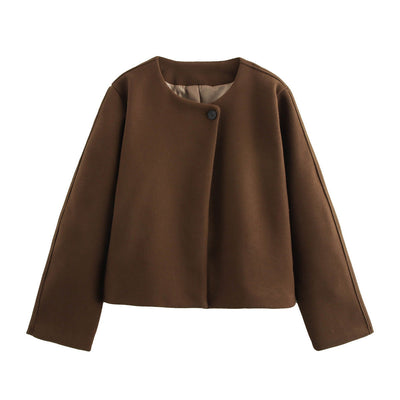 Delilah - Gesteppter Wollmantel, warmer Vierkantkragen