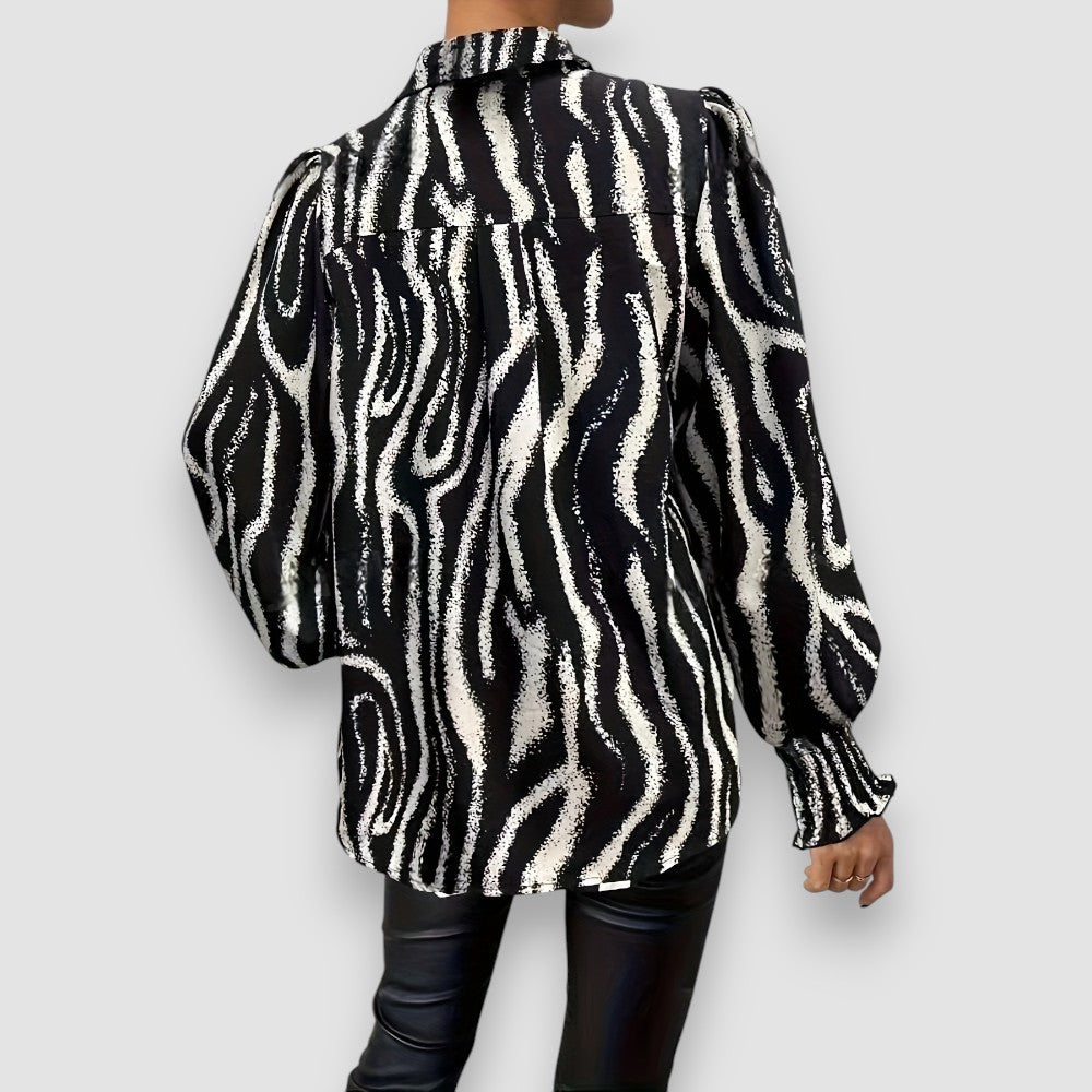 Celeste | Bluse mit Zebradruck