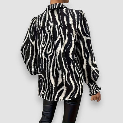 Celeste | Bluse mit Zebradruck