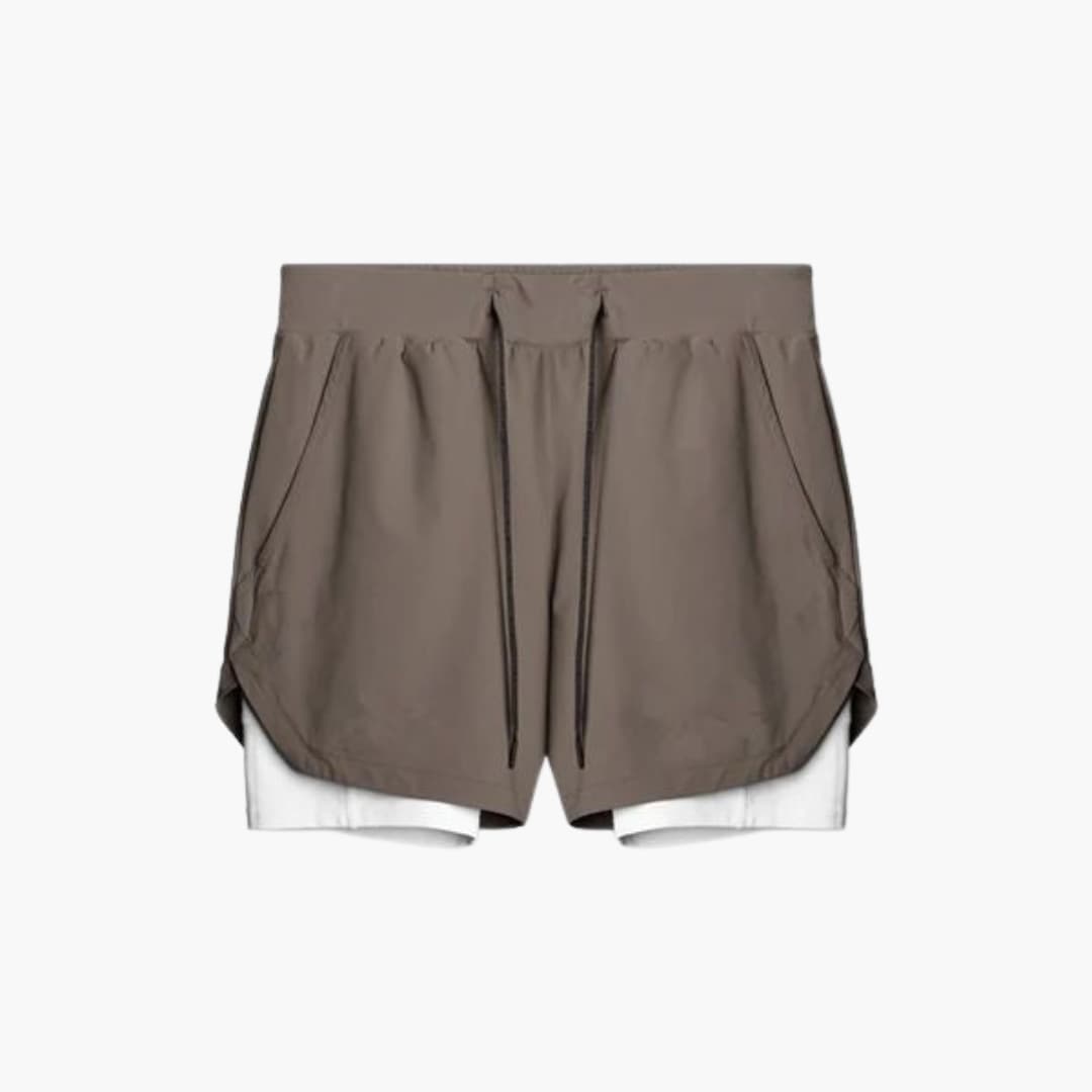Herren Sportshorts mit Innenshorts und elastischem Bund