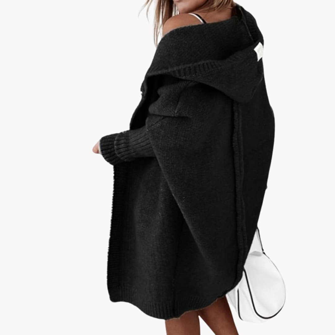 Strick Cardigan mit Kapuze für Damen