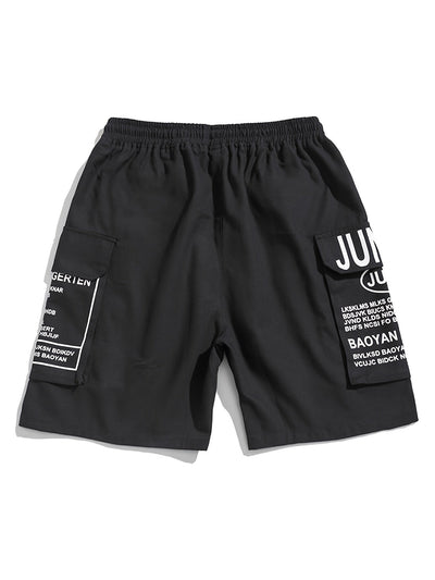 Sommer Shorts Herren mit Letter-Print Streetstyle Look - Milan