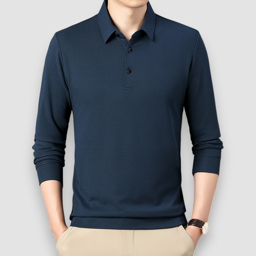 Zeno | Casual Long Sleeve Polo Shirt