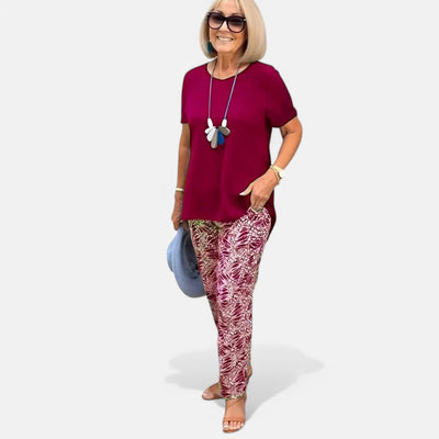 Emma | Bedrucktes Kurzarm-Top