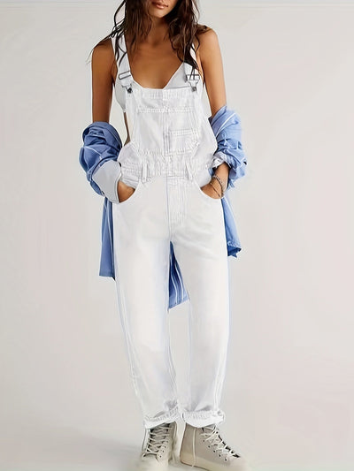 Stylischer Damen-Denim-Jumpsuit für jeden Tag - CityEase