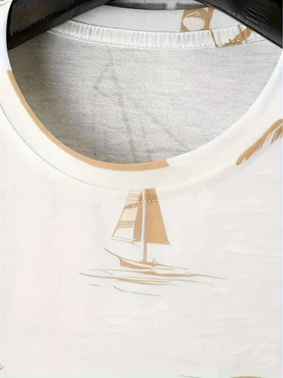 Xander | Elegantes Zweiteiliges Sommer-Outfit mit Druck