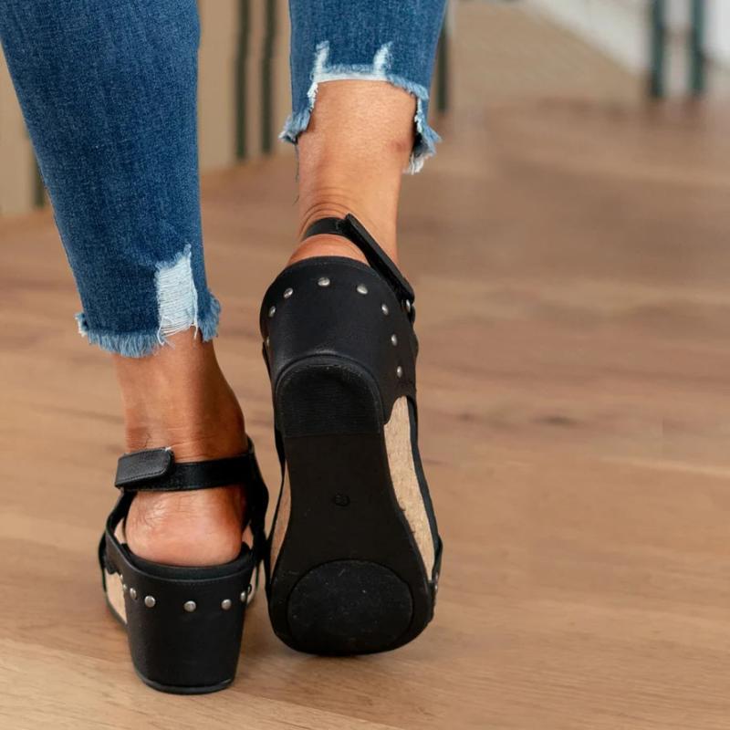 Orthopädische Ledersandalen mit extra Halt für Frauen