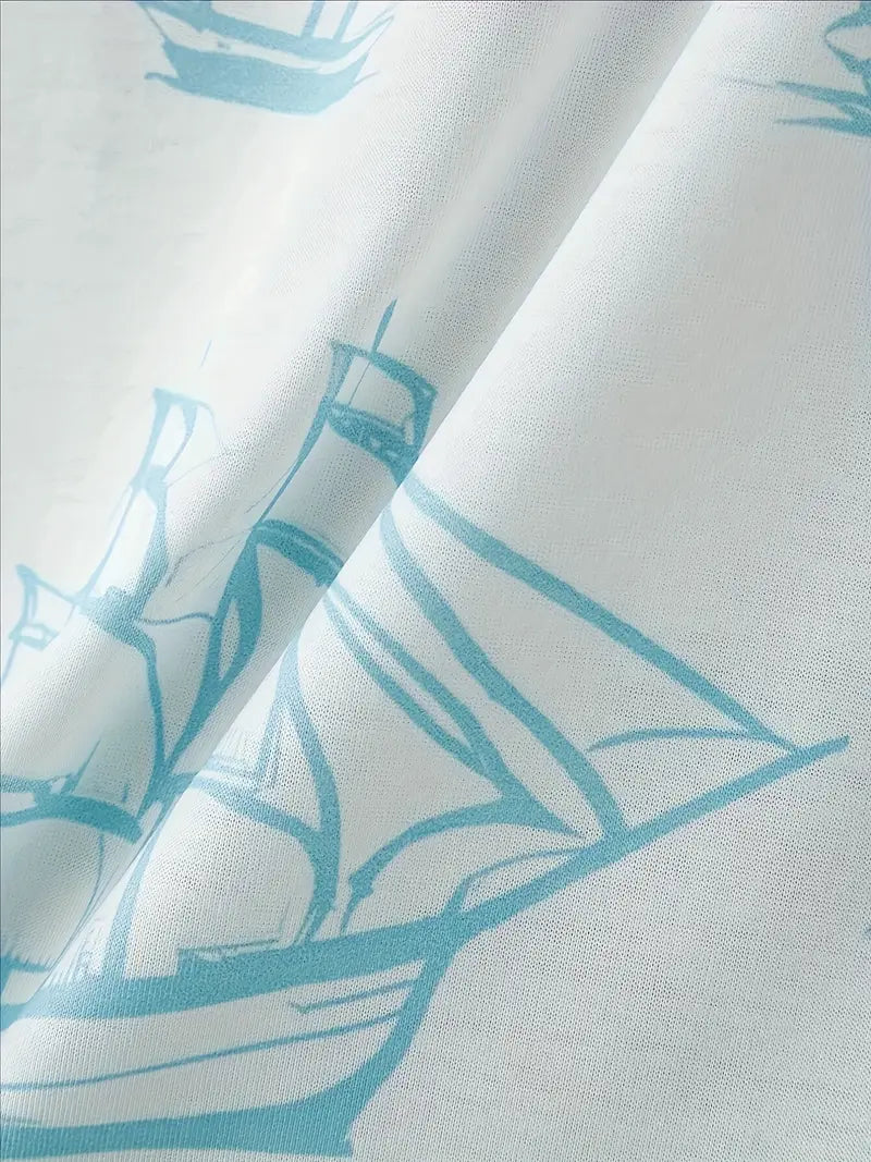 Xander | Elegantes Zweiteiliges Sommer-Outfit mit Druck