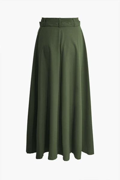 Asteria | Stilvolles Zweiteiler-Set mit Crop-Top & Maxirock