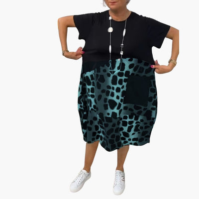 Sommerkleid Damen - Lockeres Freizeitkleid mit Musterprint