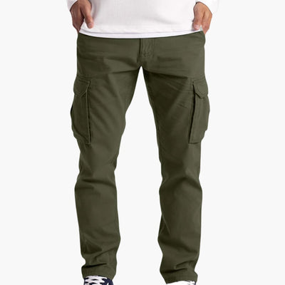 Herren Sommer Cargohose mit Taschen und verstellbarem Bund