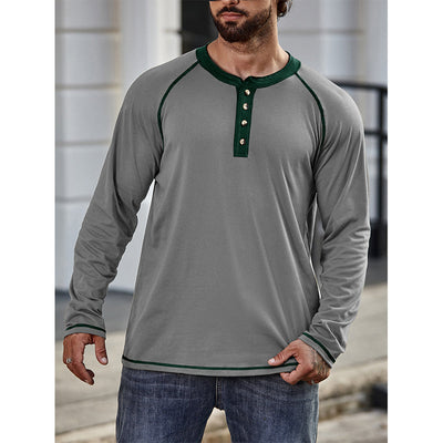 Bawełniana koszulka Henley