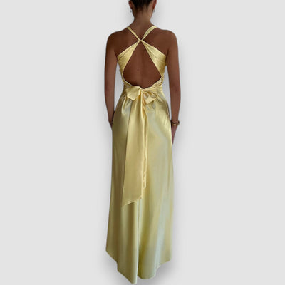 Zahara | Elegantes ärmelloses Abendkleid V-Ausschnitt