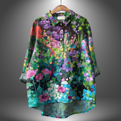 Virginia | Artisan Floral Shirt für Frauen