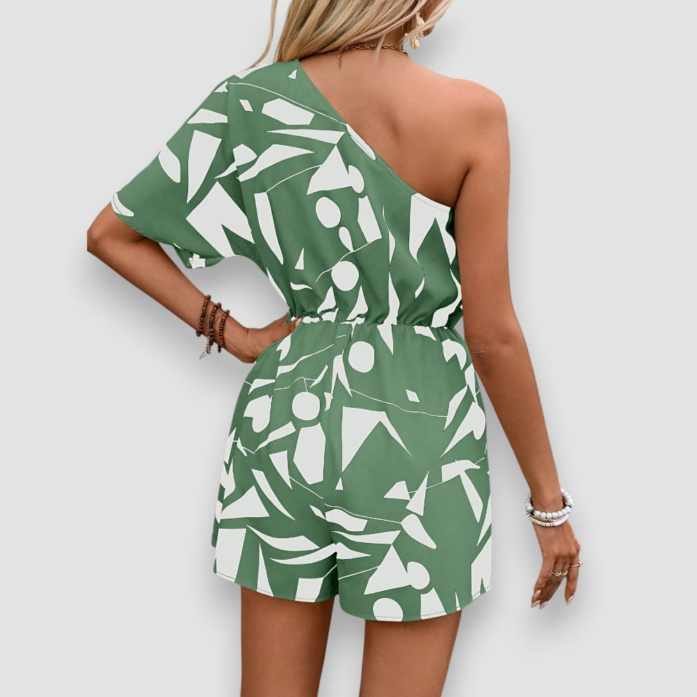 Stella | Ein-Schulter-Ärmelloser Jumpsuit