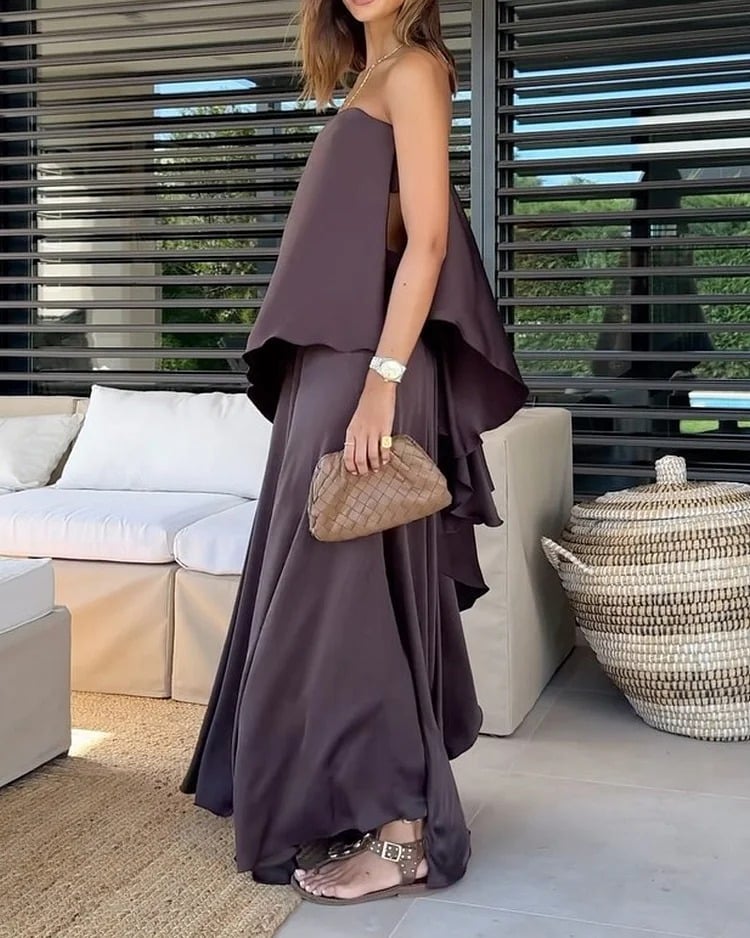 Elisabeth | Elegantes ärmelloses Tube-Top-Rock-Zweiteiler-Set