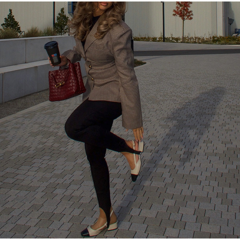 Athena - Taillierte Karojacke, Schneiderstil