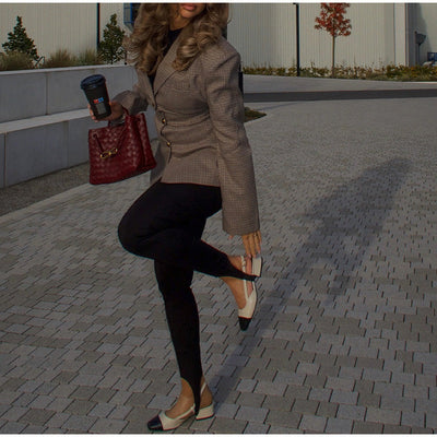 Athena - Taillierte Karojacke, Schneiderstil