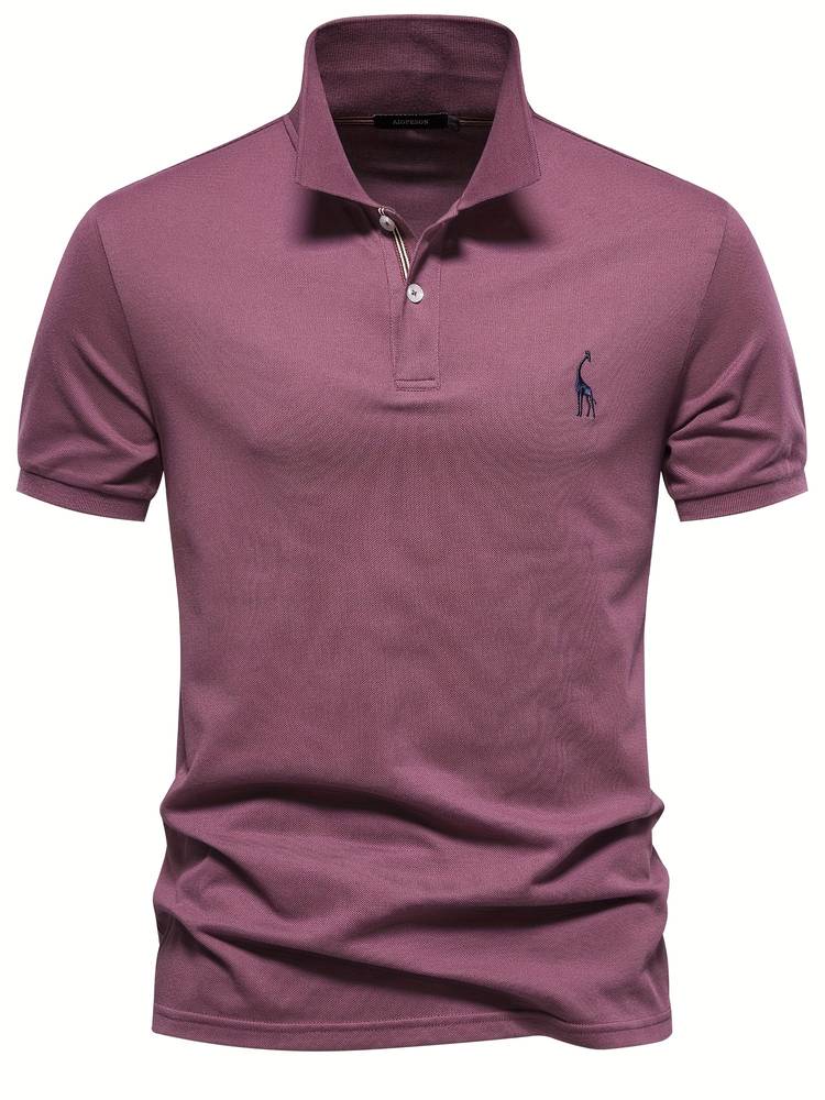 Noah | Slim Fit Klassisches Poloshirt mit sportlichem Kragen-Detail