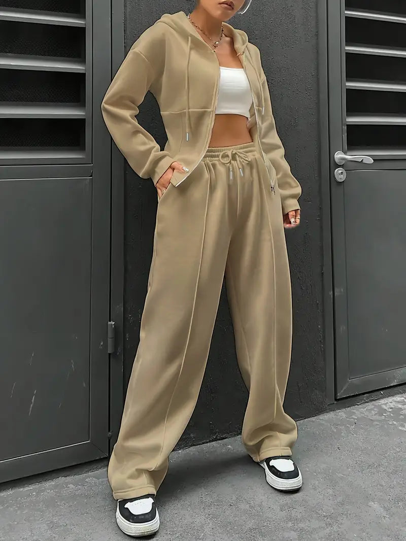 Nanci - Lässiges Zweiteiliges Set Mit Langen Ärmeln