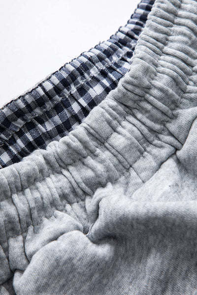 Elsa | Zweiteiliges Sweat-Set mit karierten Details