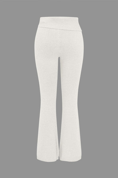 Ava | Strick-Set mit Kapuzenjacke & Schlaghose