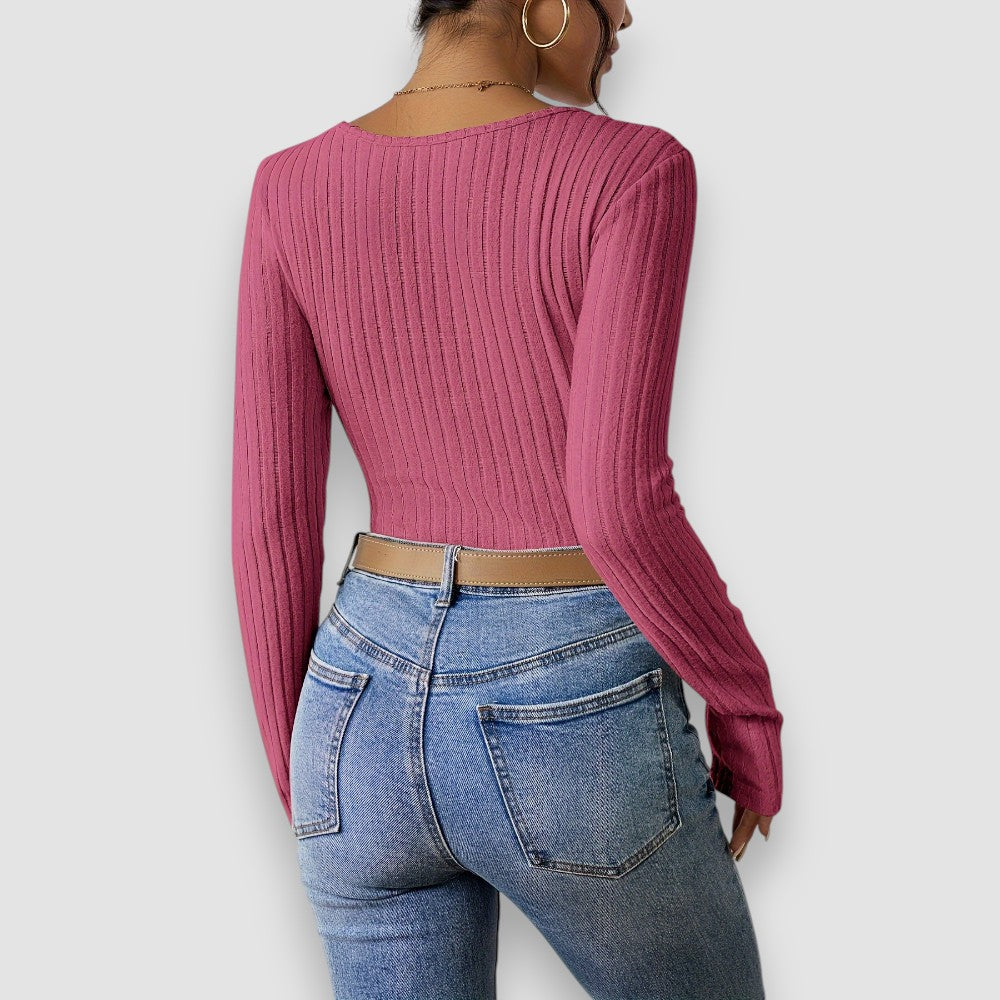 Lior | V-Ausschnitt Langarmpullover