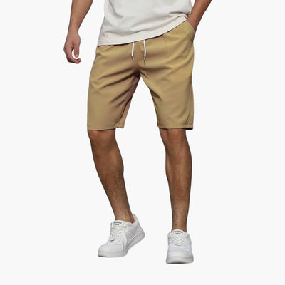 Lässige, knielange Herren-Sommer-Shorts mit Kordelzug