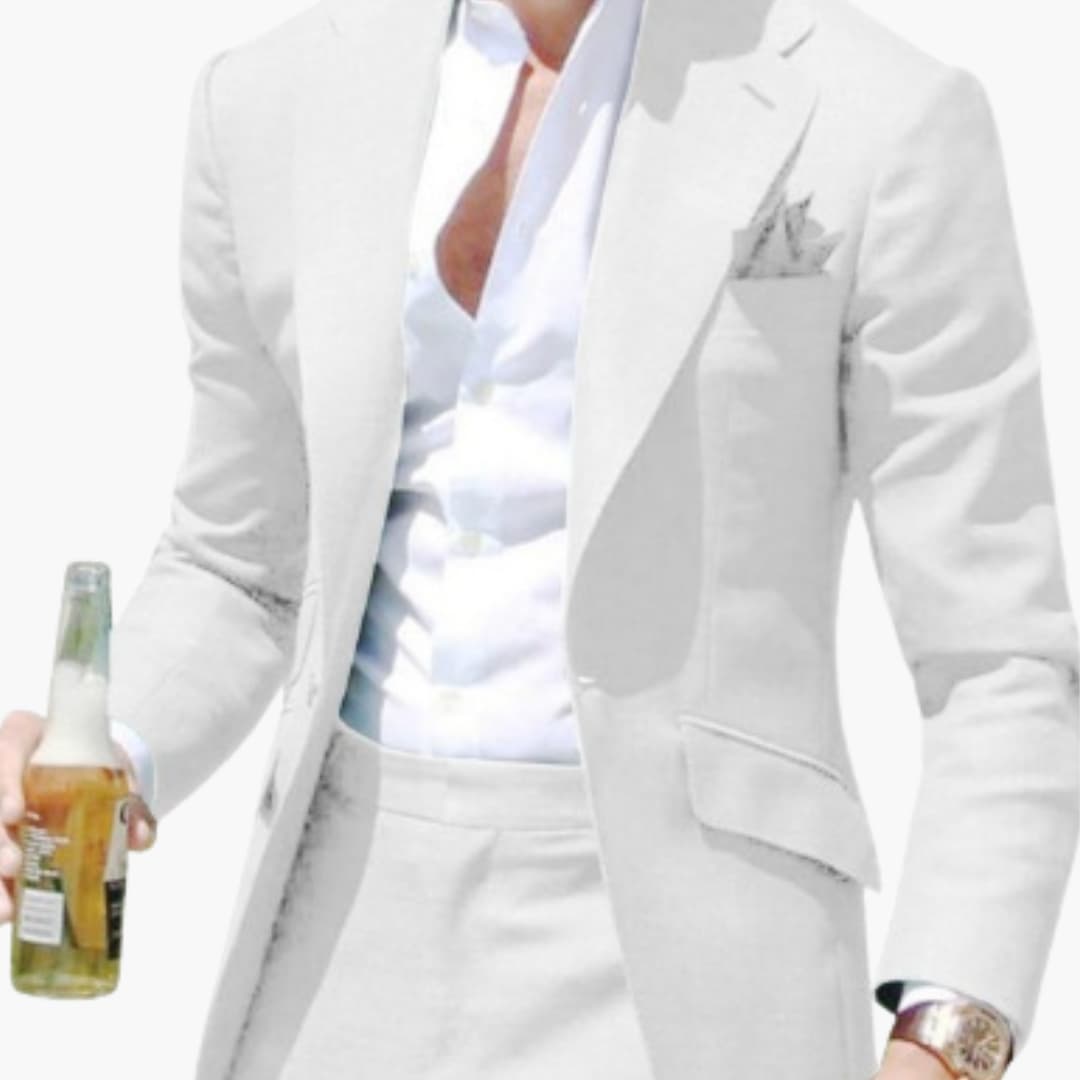 Herren Zweiteiler Anzug mit Slim Fit für alle Jahreszeiten