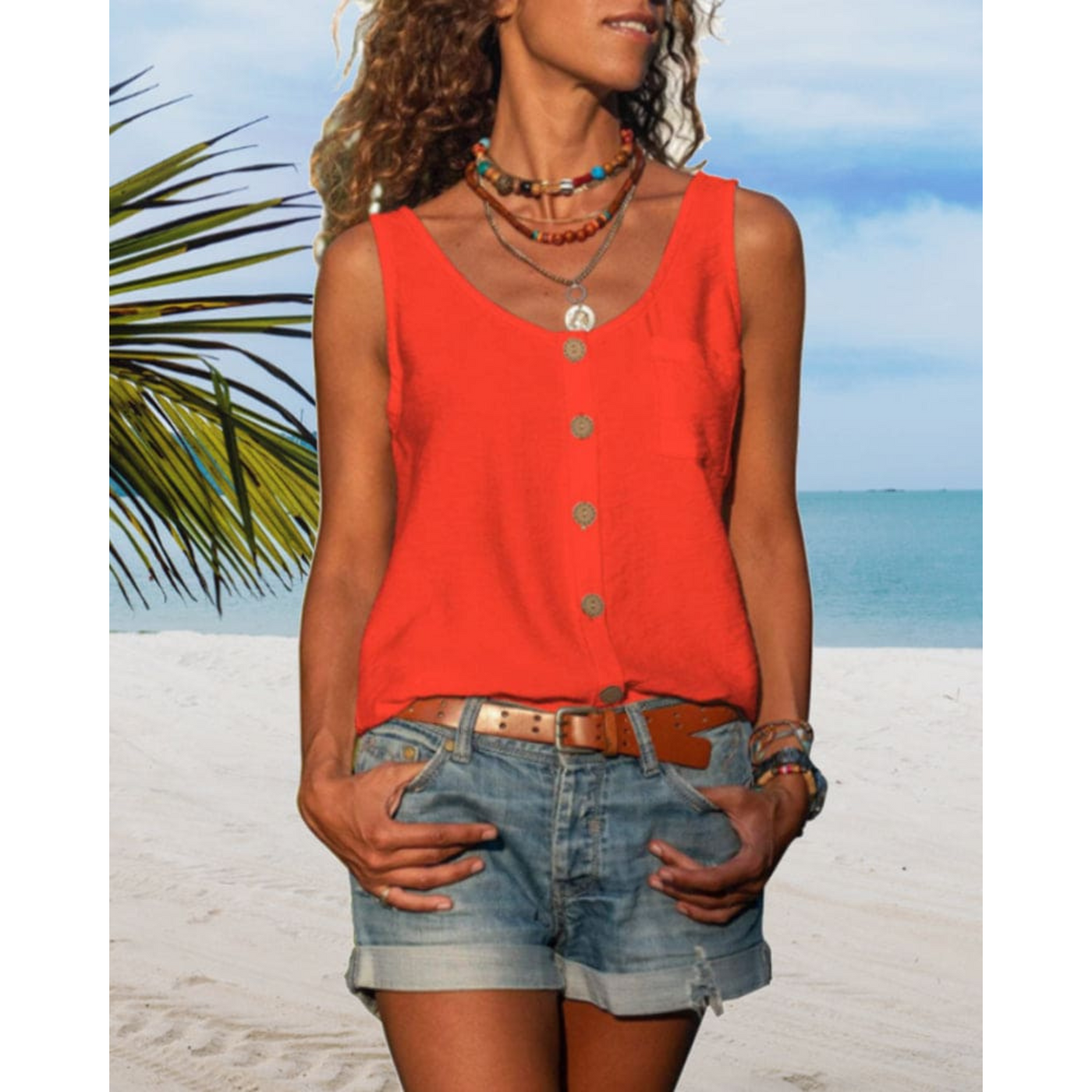 Armance | Damenoberteil | Lockere Passform und V-Ausschnitt