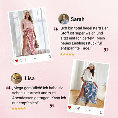 Zakai | Damen zweiteiliges Set: Oberteil mit Rundhalsausschnitt und bedrucktem