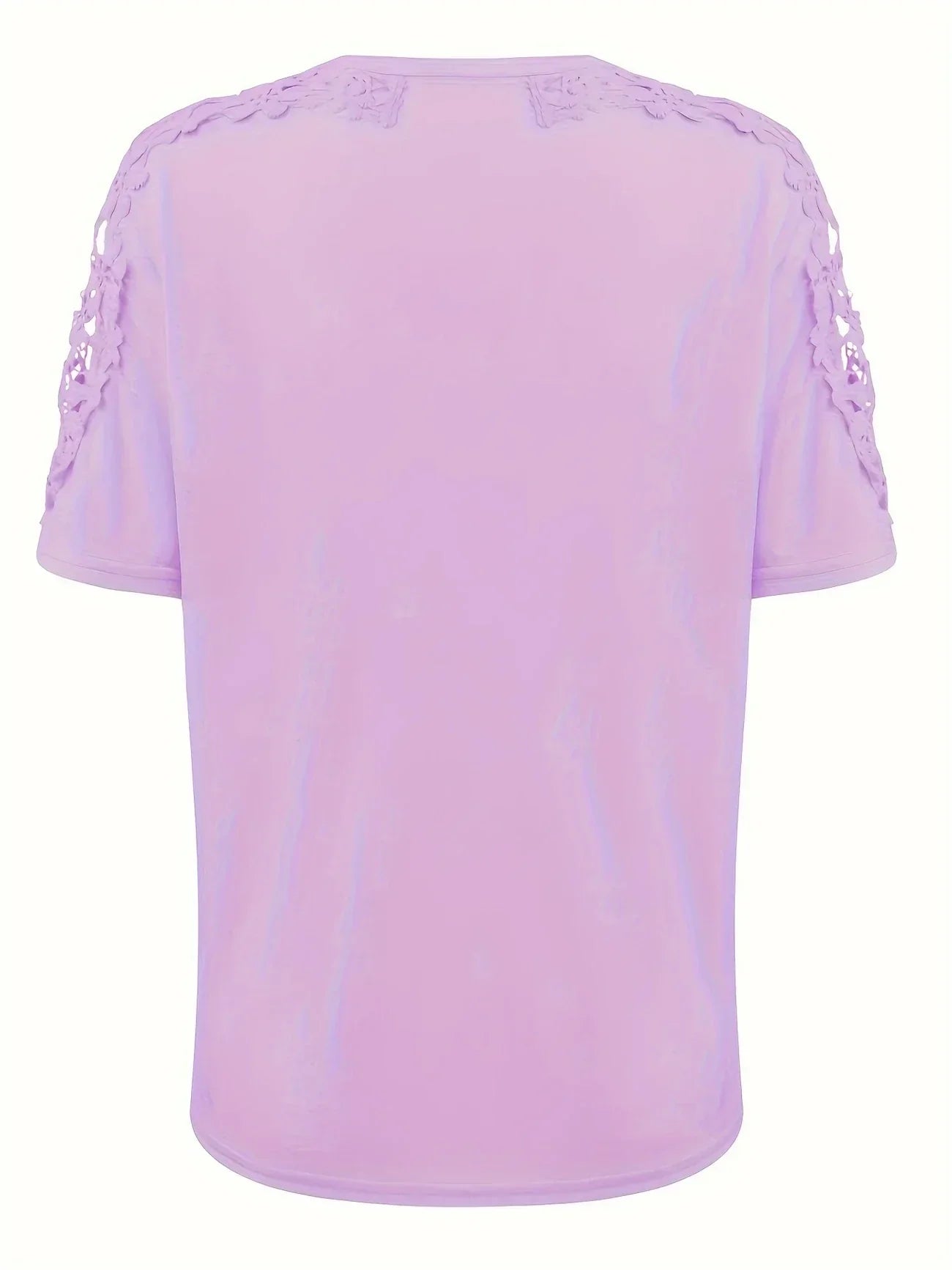 Addison | Elegantes Sommer Kurzarm-T-Shirt mit Spitze
