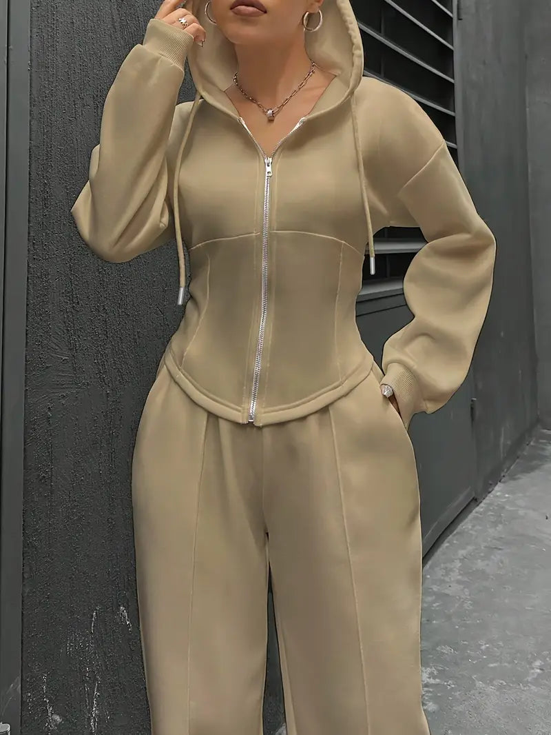 Nanci - Lässiges Zweiteiliges Set Mit Langen Ärmeln