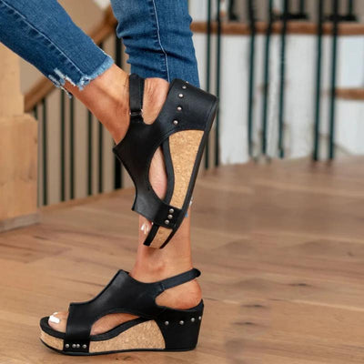 Orthopädische Ledersandalen mit extra Halt für Frauen
