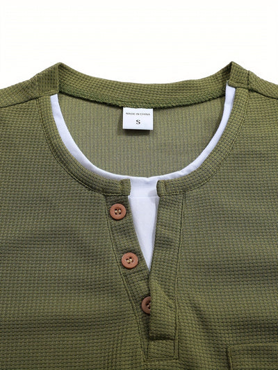 Wladimir – Langärmliges PoloHemd Mit Knöpfen Und Tasche