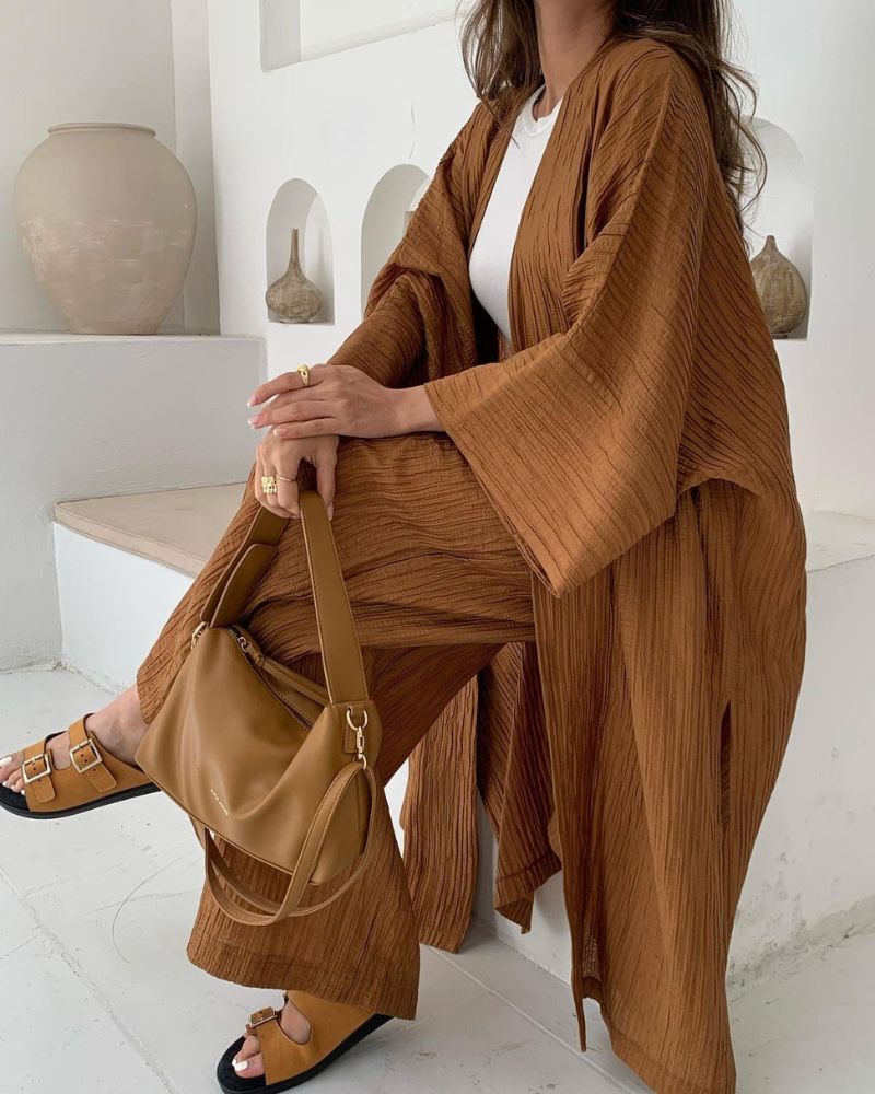 Lässiges Zweiteiler-Set Damen mit Weste und Hose – Thalia