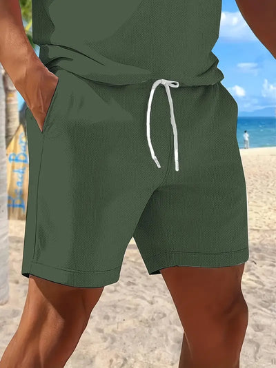 Zackary – Sommer Liches kurzärmliges Zweiteiler Set