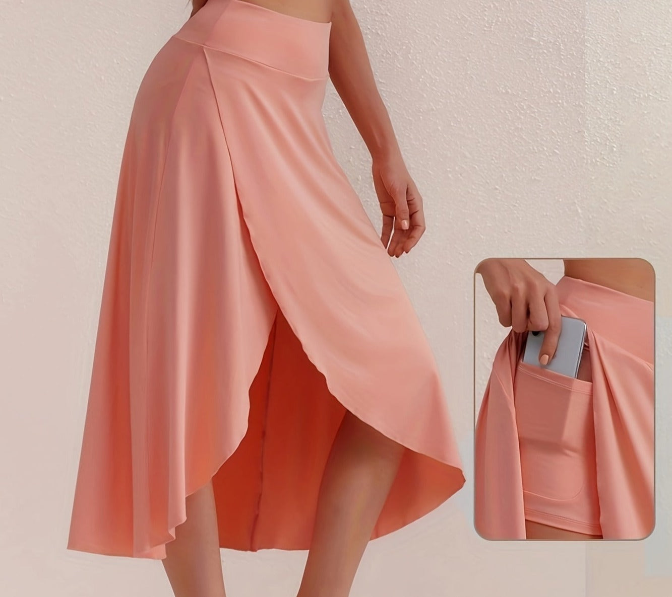 Sportlicher Damenrock mit hohem Bund & Asymmetrischem Schnitt – Alexia