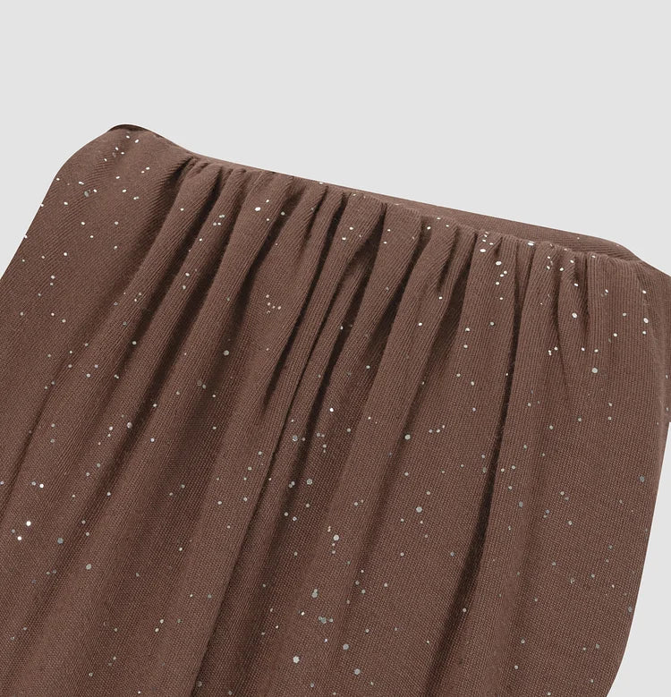 Ann | Tiefes V-Ausschnitt Plissiertes Ärmelloses Maxikleid