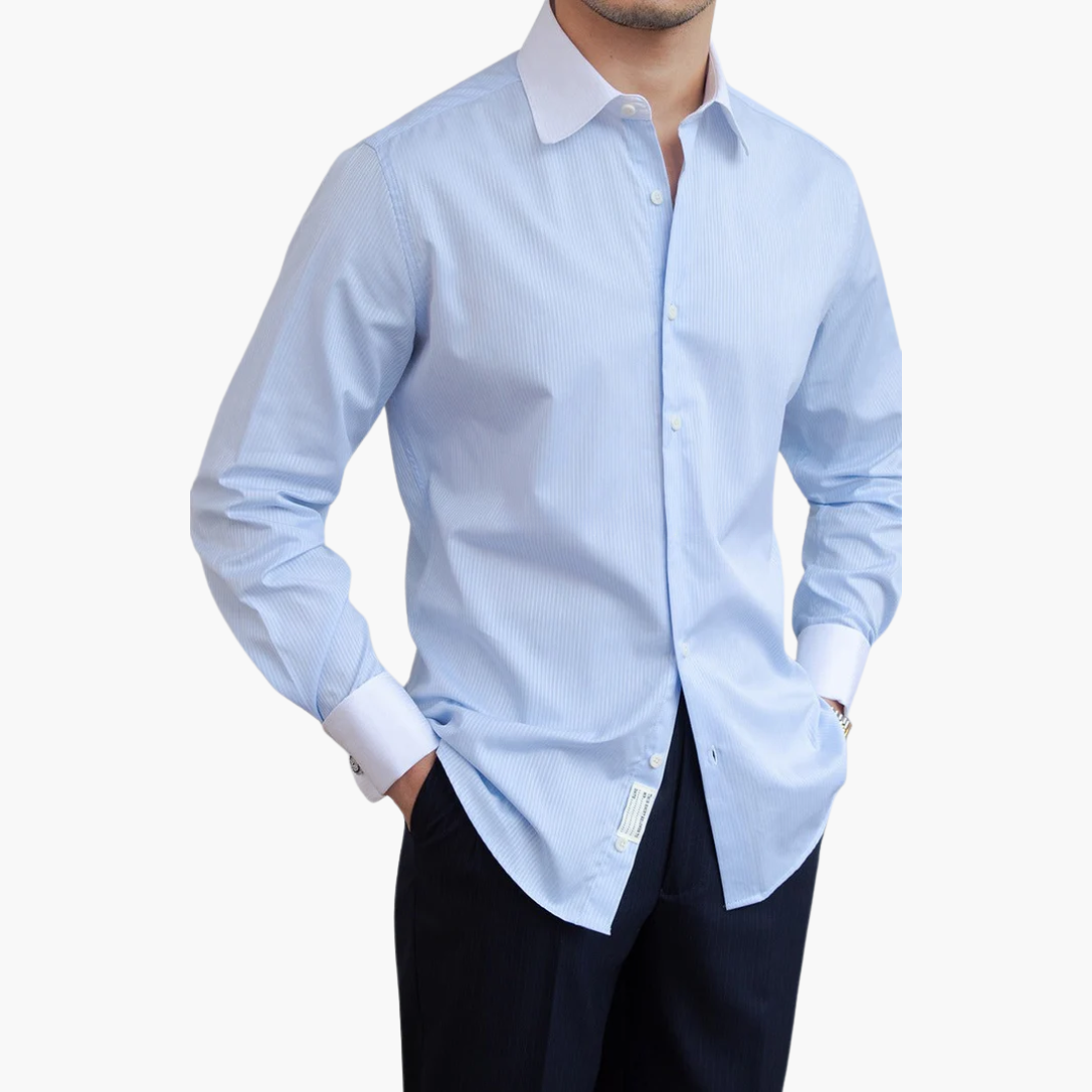 Old Money Herren - Hemd mit klassischem Streifenmuster