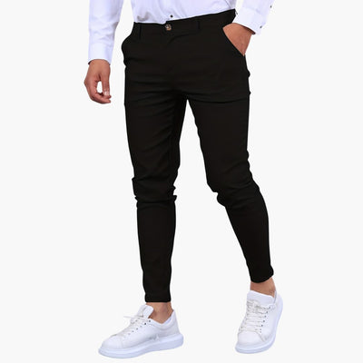 Herren Slim Fit Hose in Knöchellänge mit Taschen