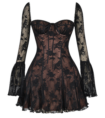 Stilvolles Sommerkleid für Damen mit Spitze und offenem Rücken – Julisa