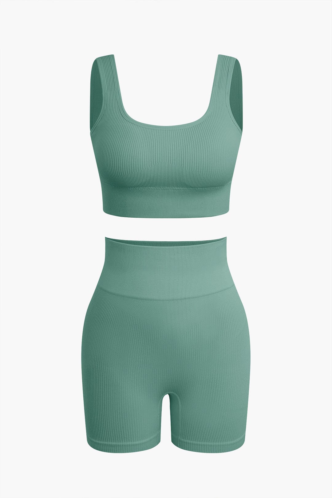 Elaine | Nahtloses Sport-Set mit Crop-Top & Yoga-Shorts