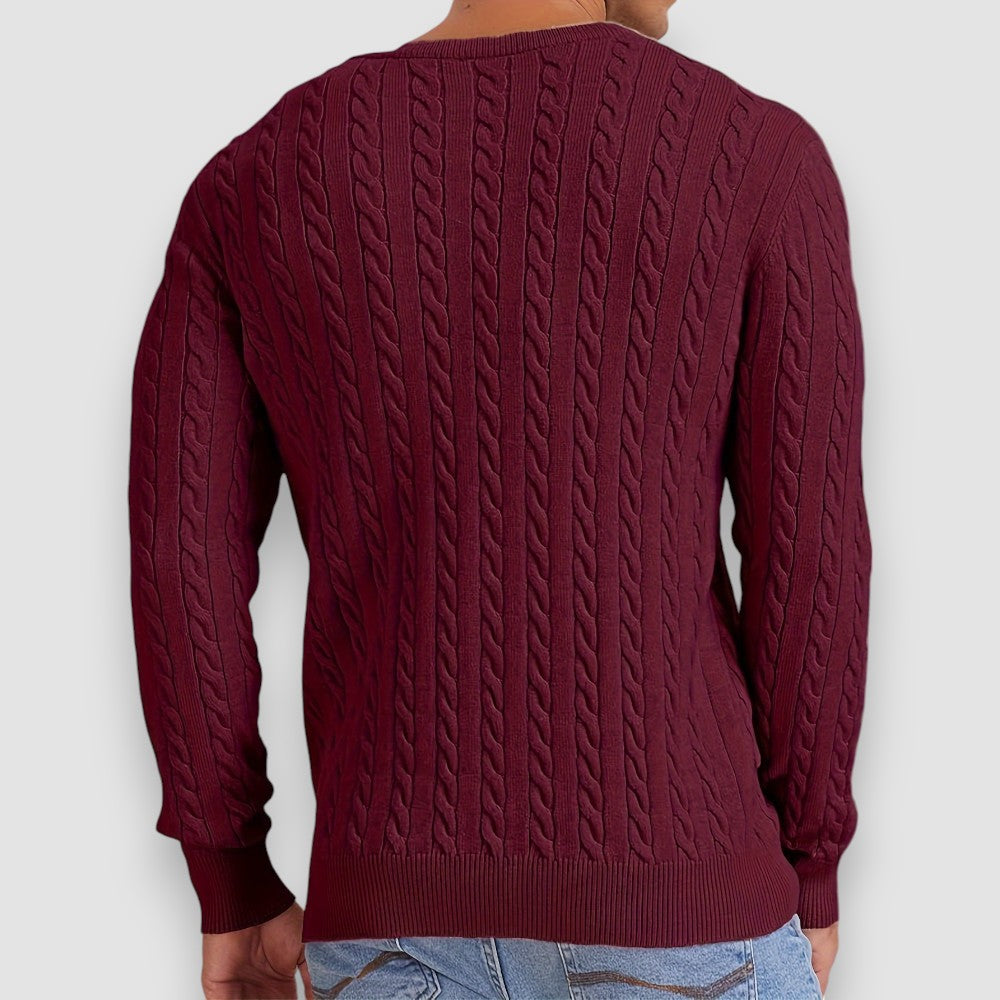 Lizo | Crew Neck Knit Sweater