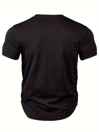 Herren T-Shirt mit tiefem V-Ausschnitt und Struktur – Rafael