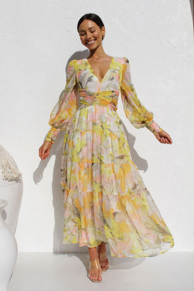 Wickelkleid mit Blumenmuster für Damen