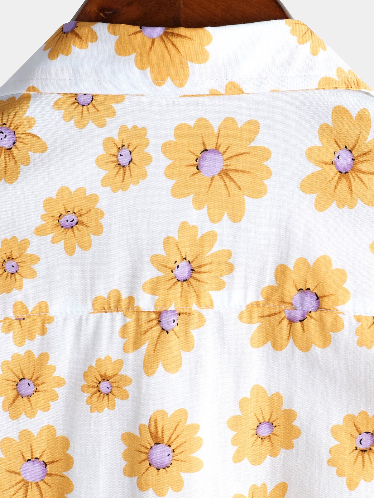 Marion | Herren Hawaii Hemd mit Gänseblümchen-Print aus Baumwolle